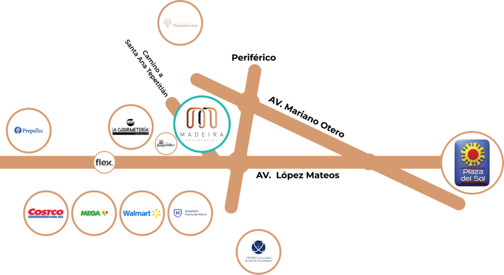 Mapa de ubicación de Madeira Residencial